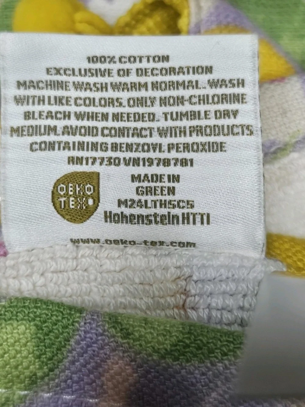New Threshold 2 Pack Hand Towels Purple Multi Floral Spring Pom Pom Trim Cotton